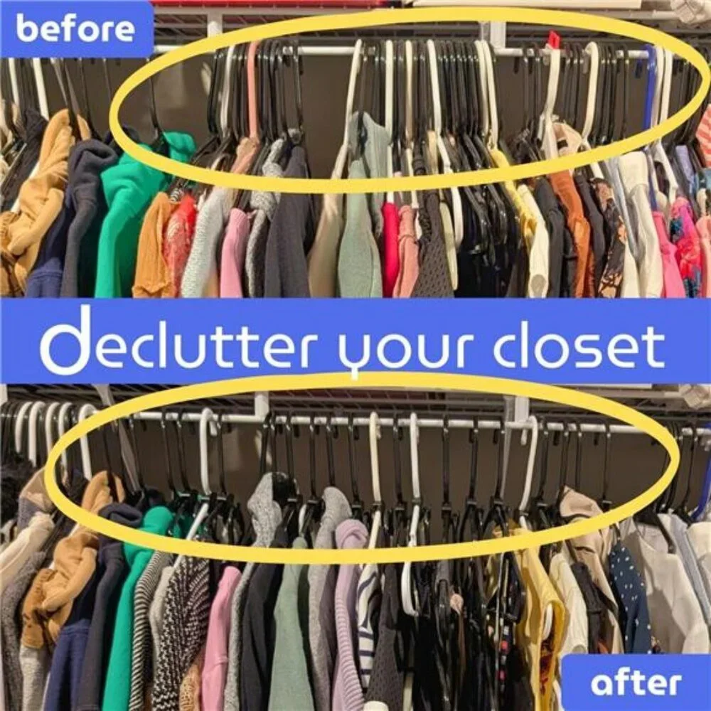 Closet Hanger Connector Hooks Space Saving Clothes Organizer for Bags Accessorie